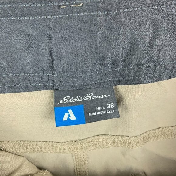 Eddie Bauer First Ascent Mens Shorts 38 Beige Cargo Guide Pro Nylon Spandex - Picture 6 of 12